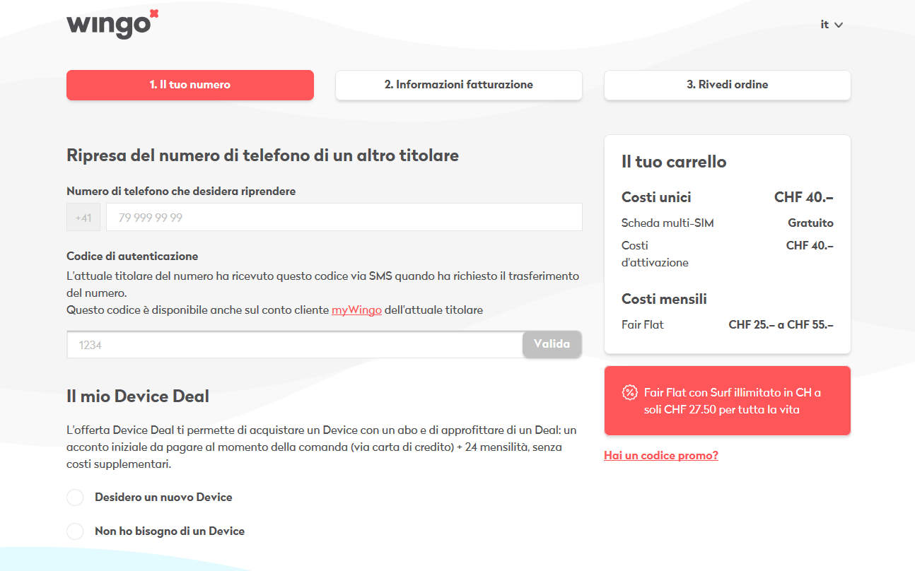 Cambio Titolare Checkout