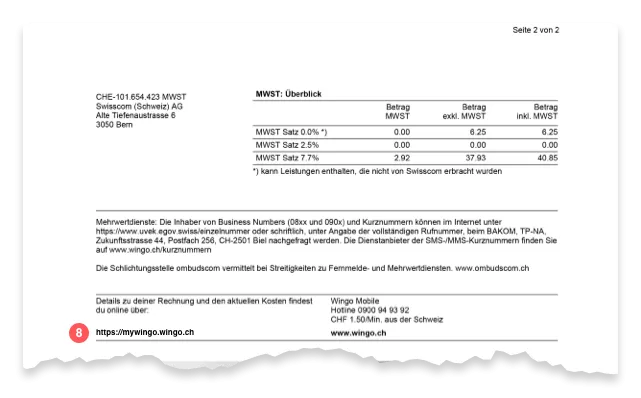 Brand Mobile Invoice Explanation Part 3 DE