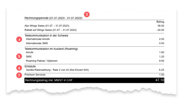 Brand Mobile Invoice Explanation Part 2 DE